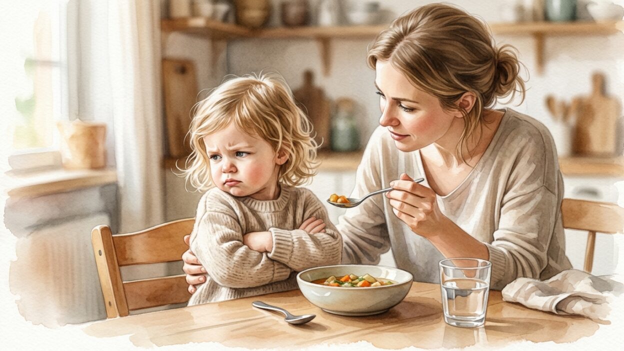Ребёнок капризничает за столом и отказывается есть: как быть
