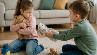 Ребёнок не делится игрушками: нужно ли заставлять